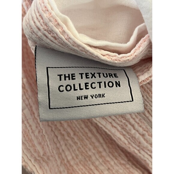 The Texture Collection New York Duvet Cover Sham Twin Pink Girly Luxe Embroidery - Picture 9 of 10